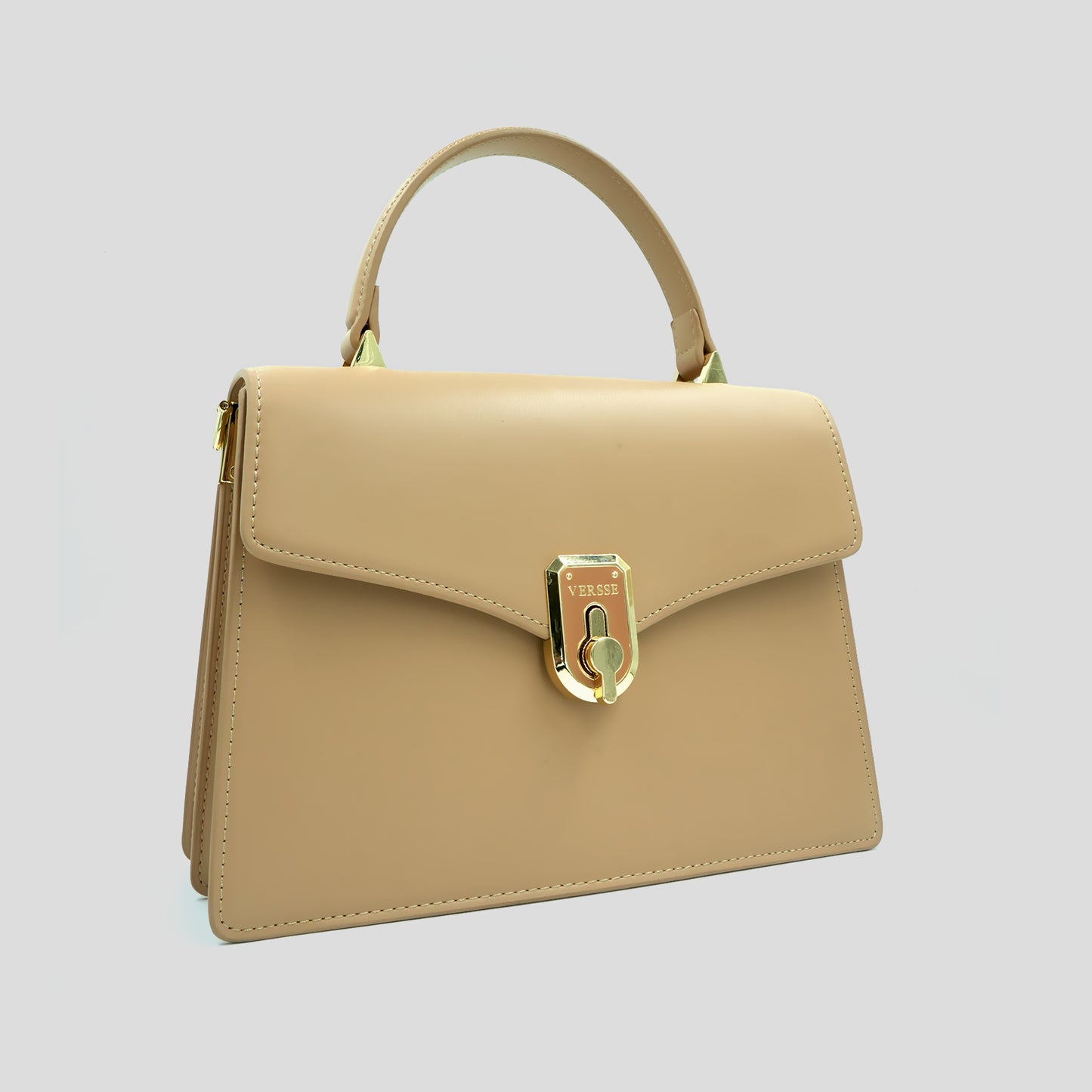 Catchy Beige Mini Handbag