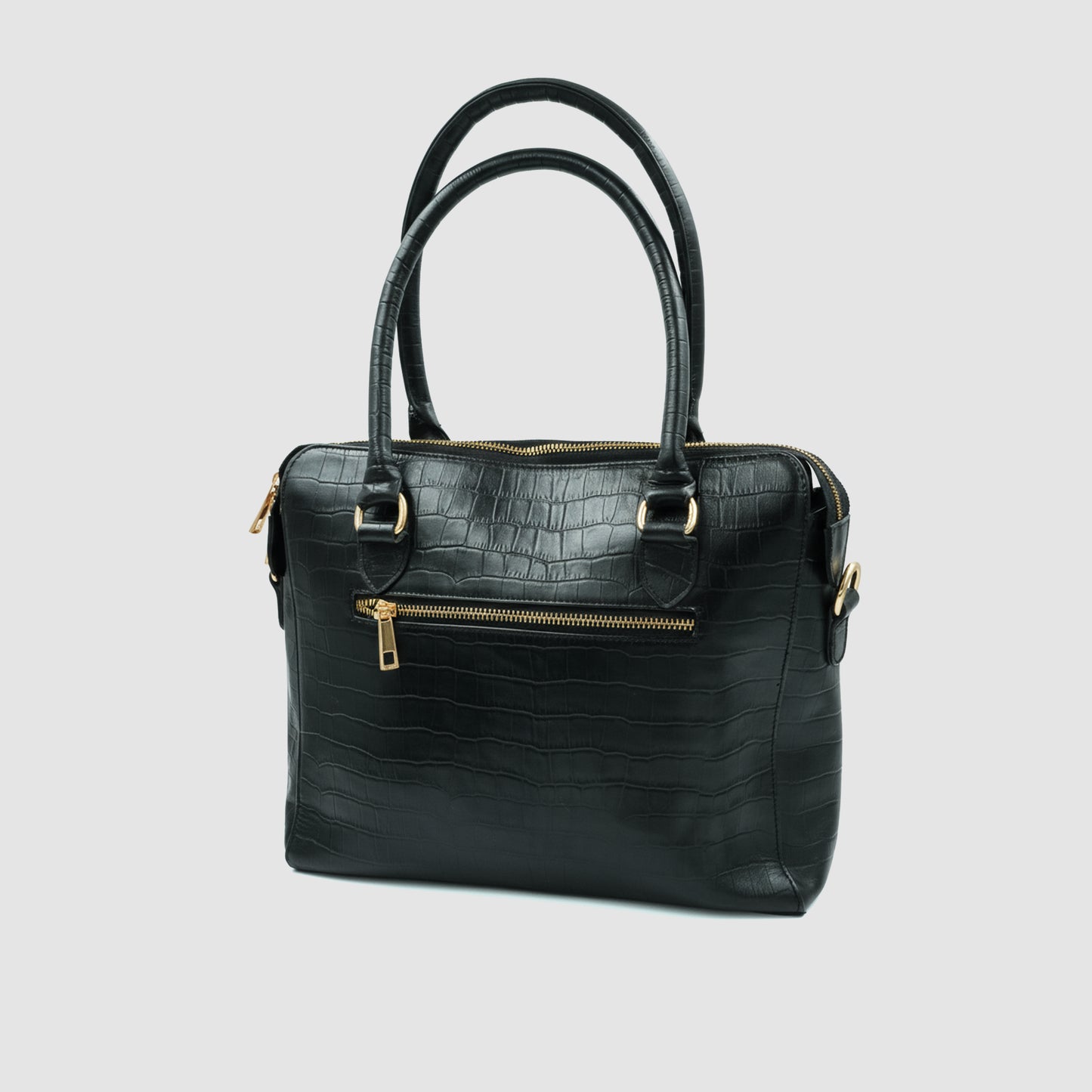 Catchy Genuine Leather Zipper Closure Hand Bag