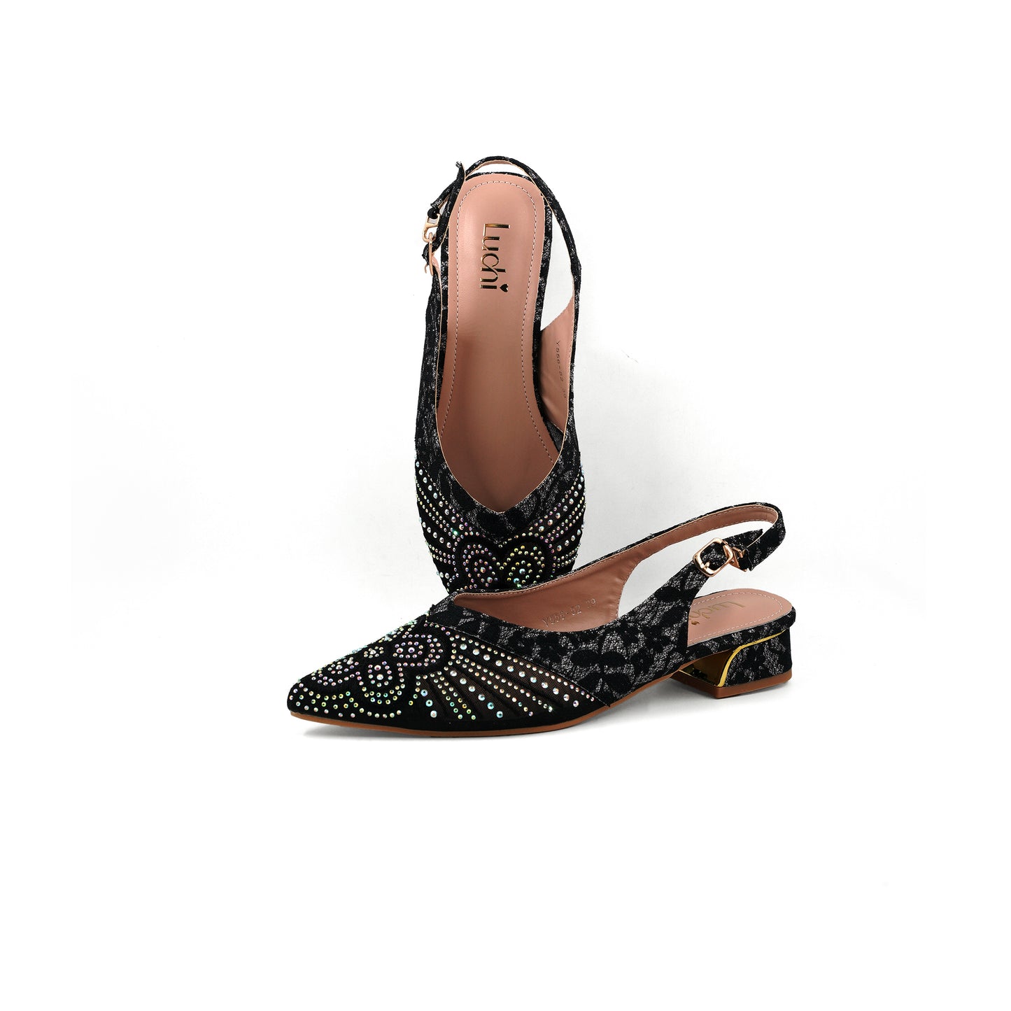 Catchy Girls Embellished Party Block Heels Sandals