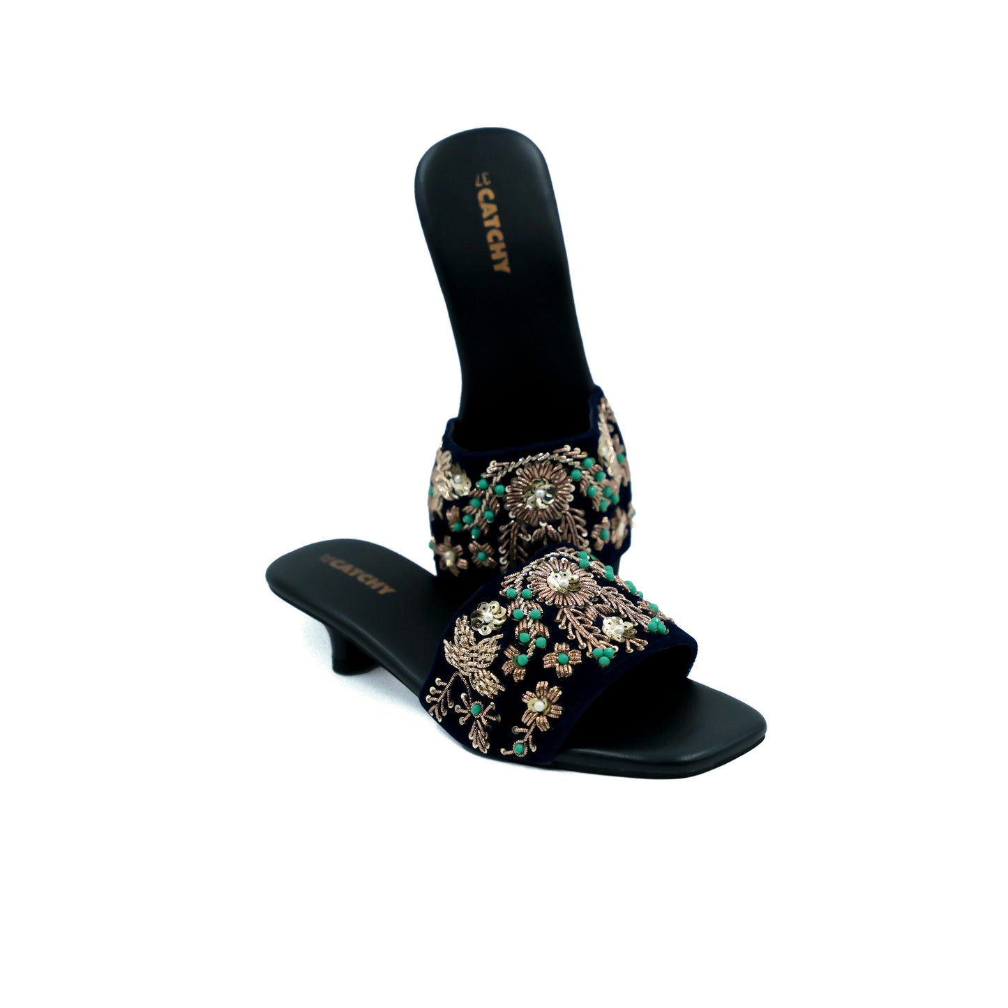Catchy Women's Mid Heel Sandal