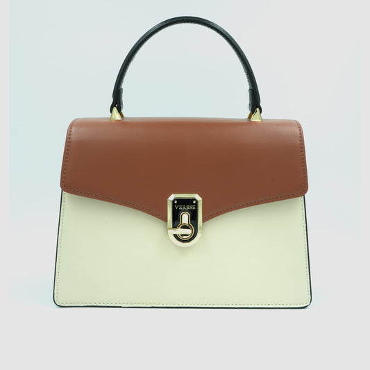 Catchy Beige Mini Handbag