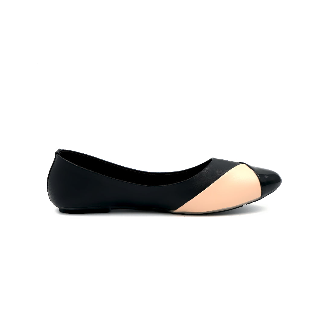 Catchy Comfortable Dual-Color Flat Pumps Shoes