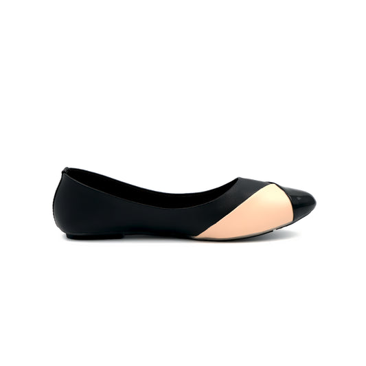 Catchy Comfortable Dual-Color Flat Pumps Shoes