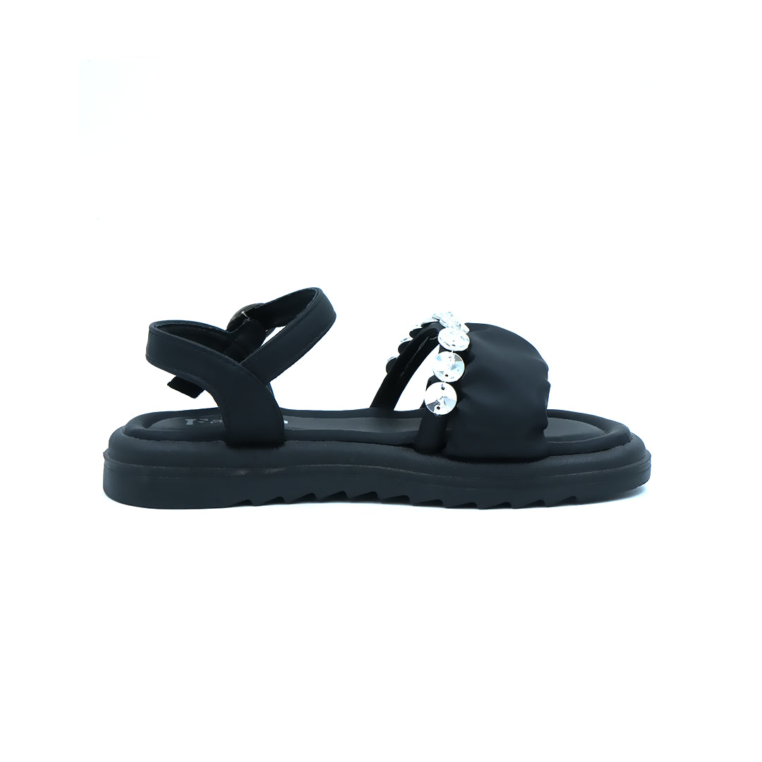 Catchy Girls' Black Chunky Platform Sandal
