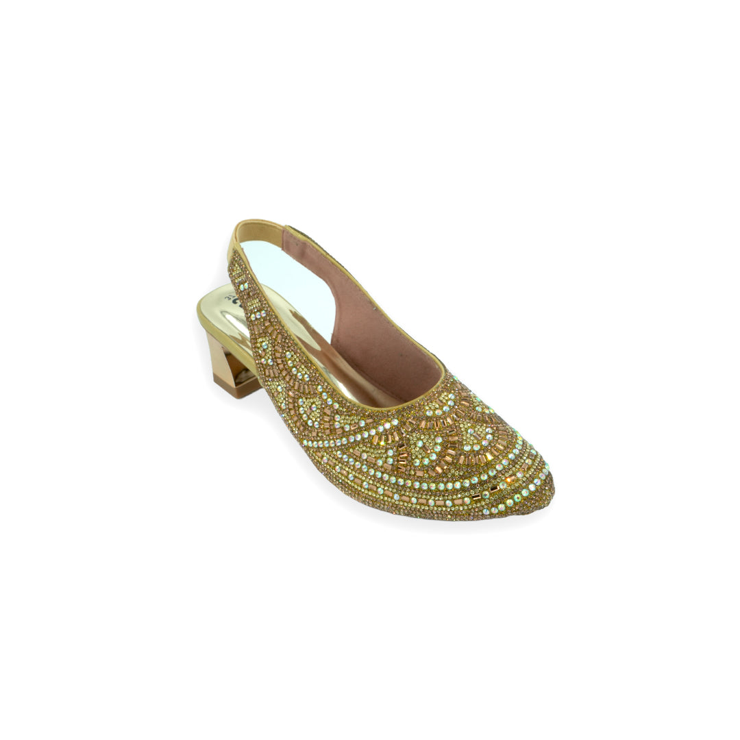 Catchy Slingback Spool Heel