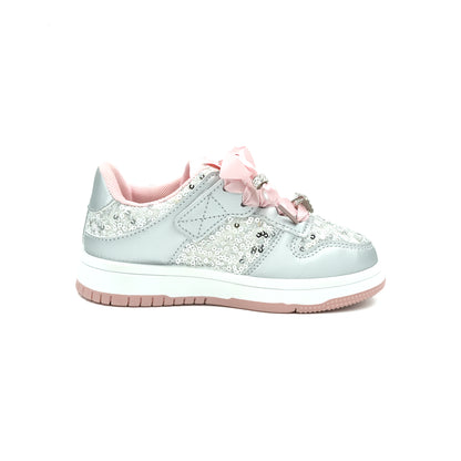 Catchy Luxury Silver Girls Shoes