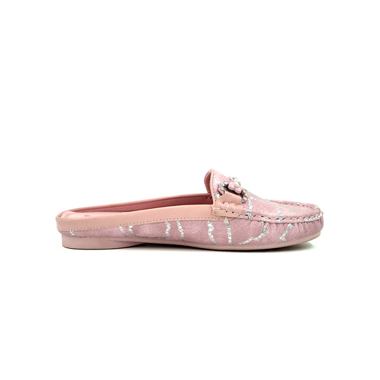 Catchy Women's Pink Mule Pump Shoes