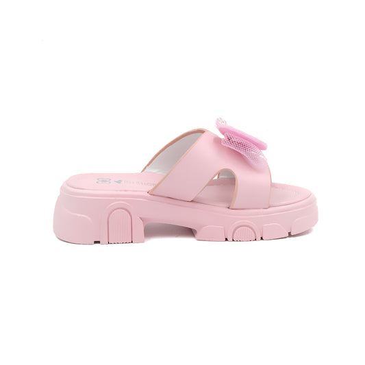 Catchy Girls' Sparkly Butterfly Bow Slipper