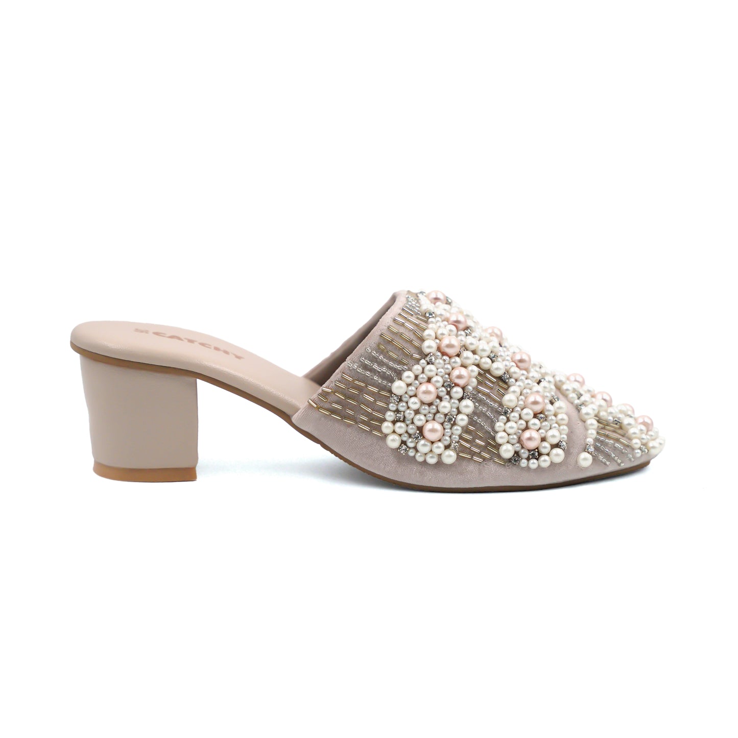 Embroidered mules Heels