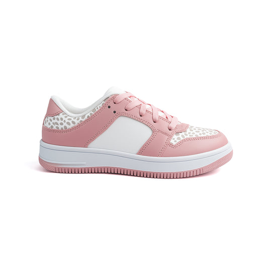 Catchy Girl's Court Pink Sneakers