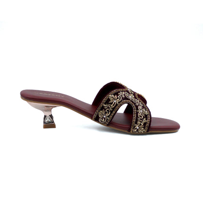 Catchy Women's Mid Heel Sandal