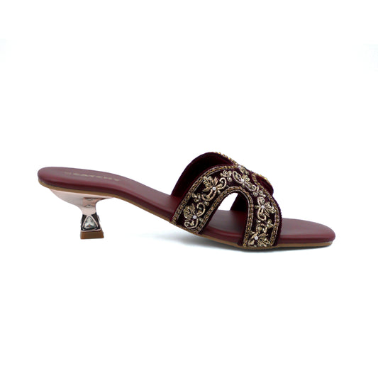 Catchy Women's Mid Heel Sandal