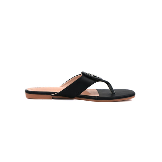 Catchy Crystal Charm Thong Slipper