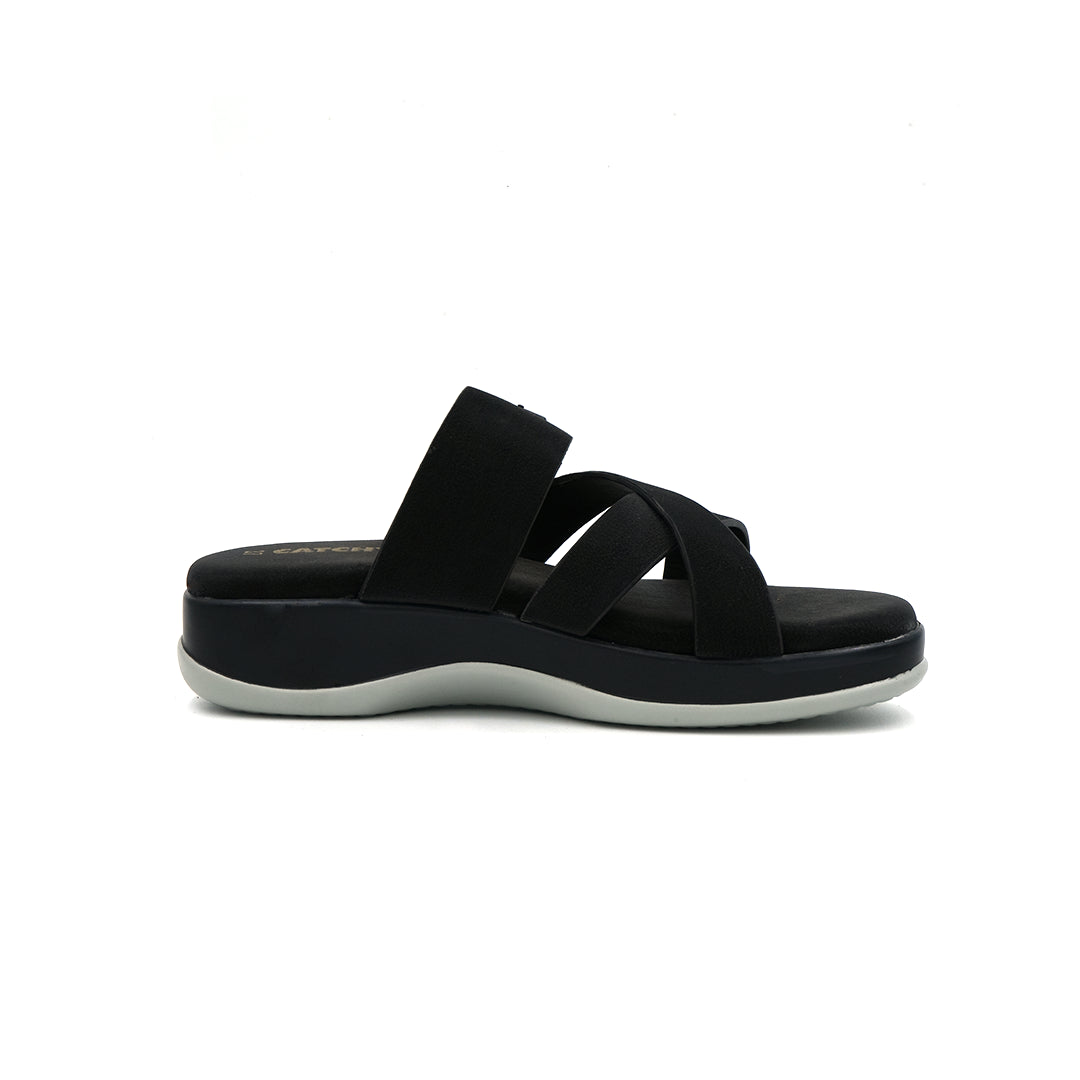 Catchy Casual Comfort Criss-Cross Slides