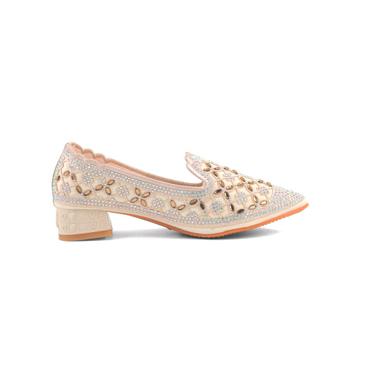 Catchy Royal Crystal Loafers