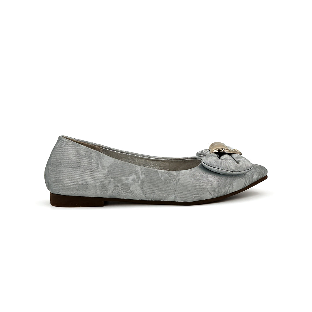 Catchy Orion Silver  with Pearls Pump Shoes