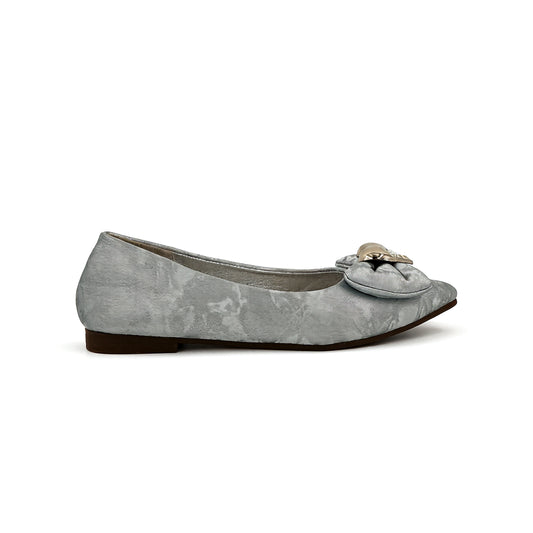 Catchy Orion Silver  with Pearls Pump Shoes