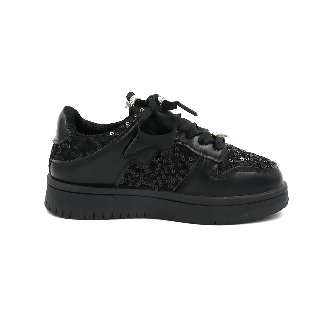 Catchy Luxury Black Girls Shoes