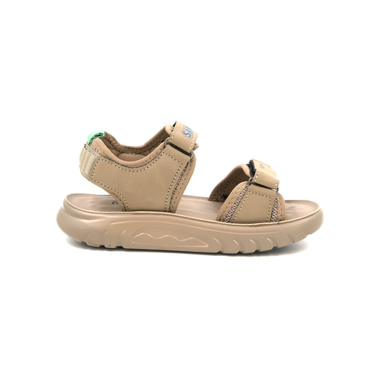 Catchy Kids' Beige Adjustable Sports Sandal