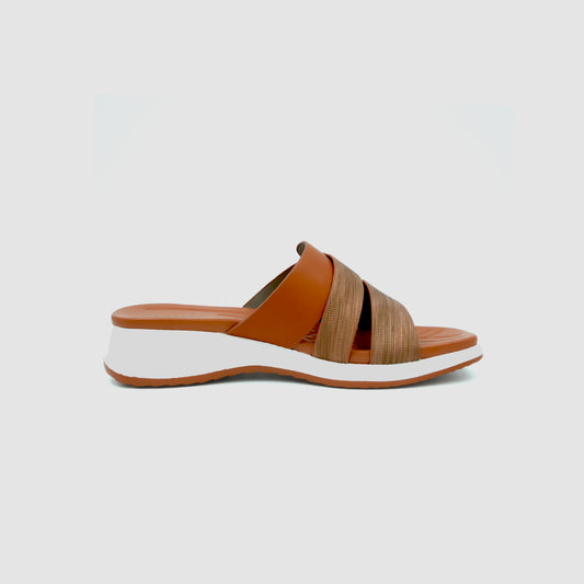 Catchy Leather Slide Sandal for Women's