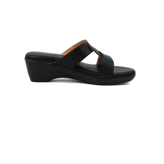 Trendy Cross-Band Wedge Slides