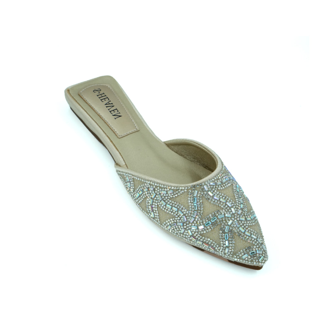 Women's Silver Embroidered Nagra