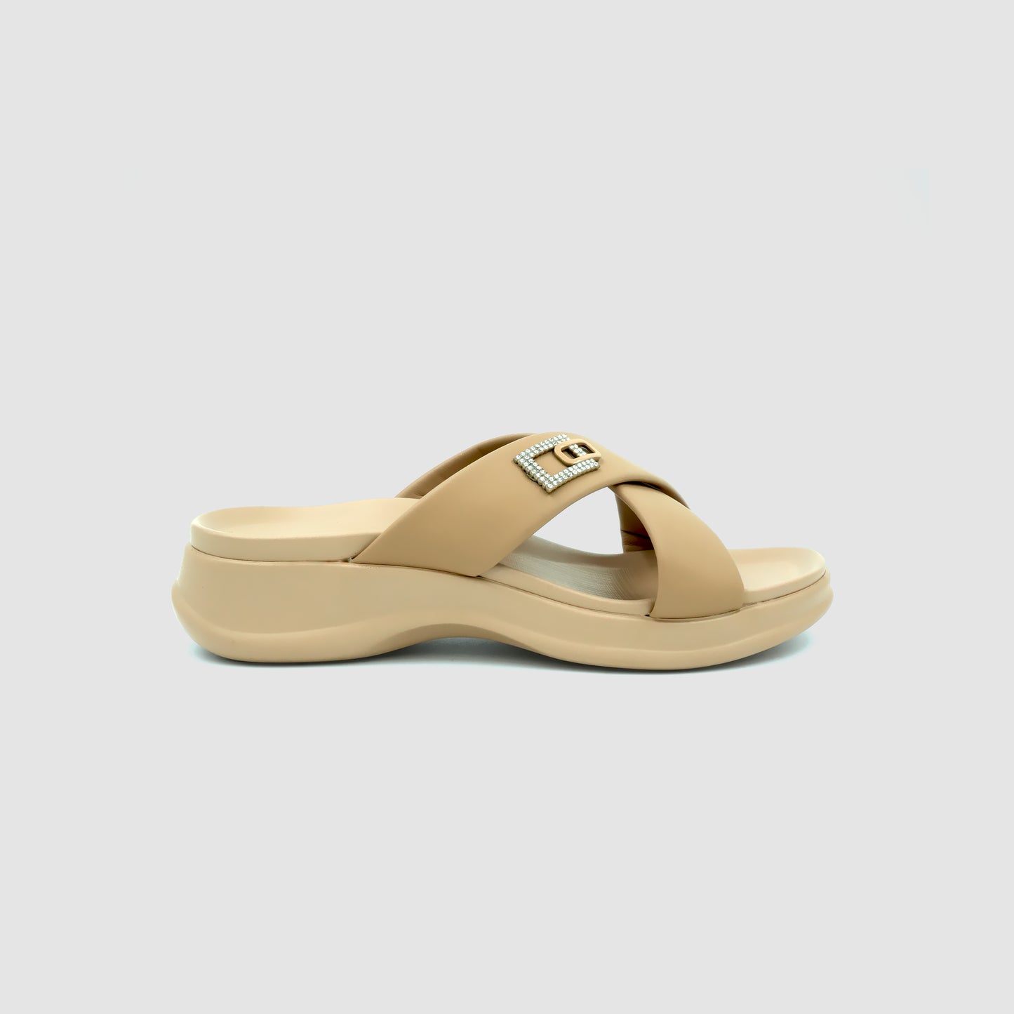 Catchy Cross Strap Wedge Sandal