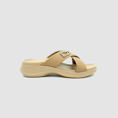 Catchy Cross Strap Wedge Sandal