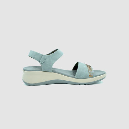 Catchy Stylish Open Toe Strap Stone Sandal
