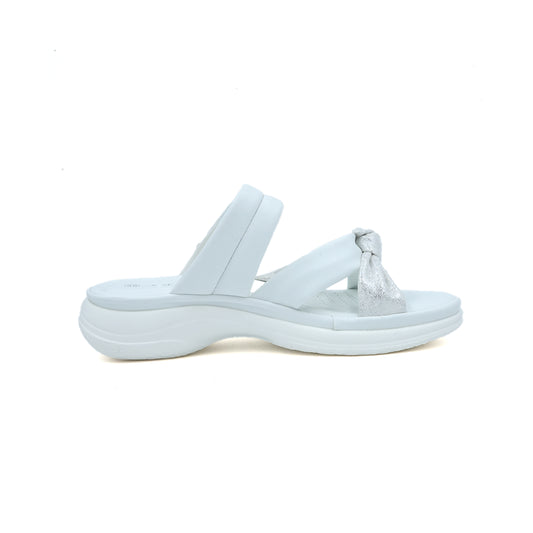 Comfort Bow Accent Slip-On Sandals