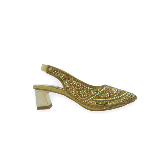 Catchy Slingback Spool Heel