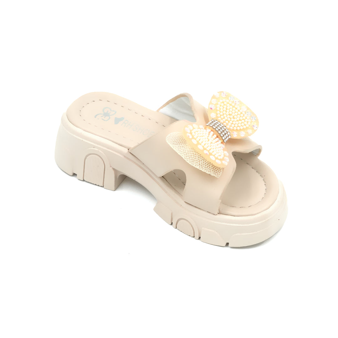 Catchy Girls' Sparkly Butterfly Bow Slipper