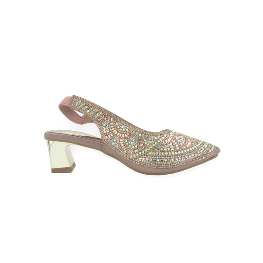 Catchy Slingback Spool Heel