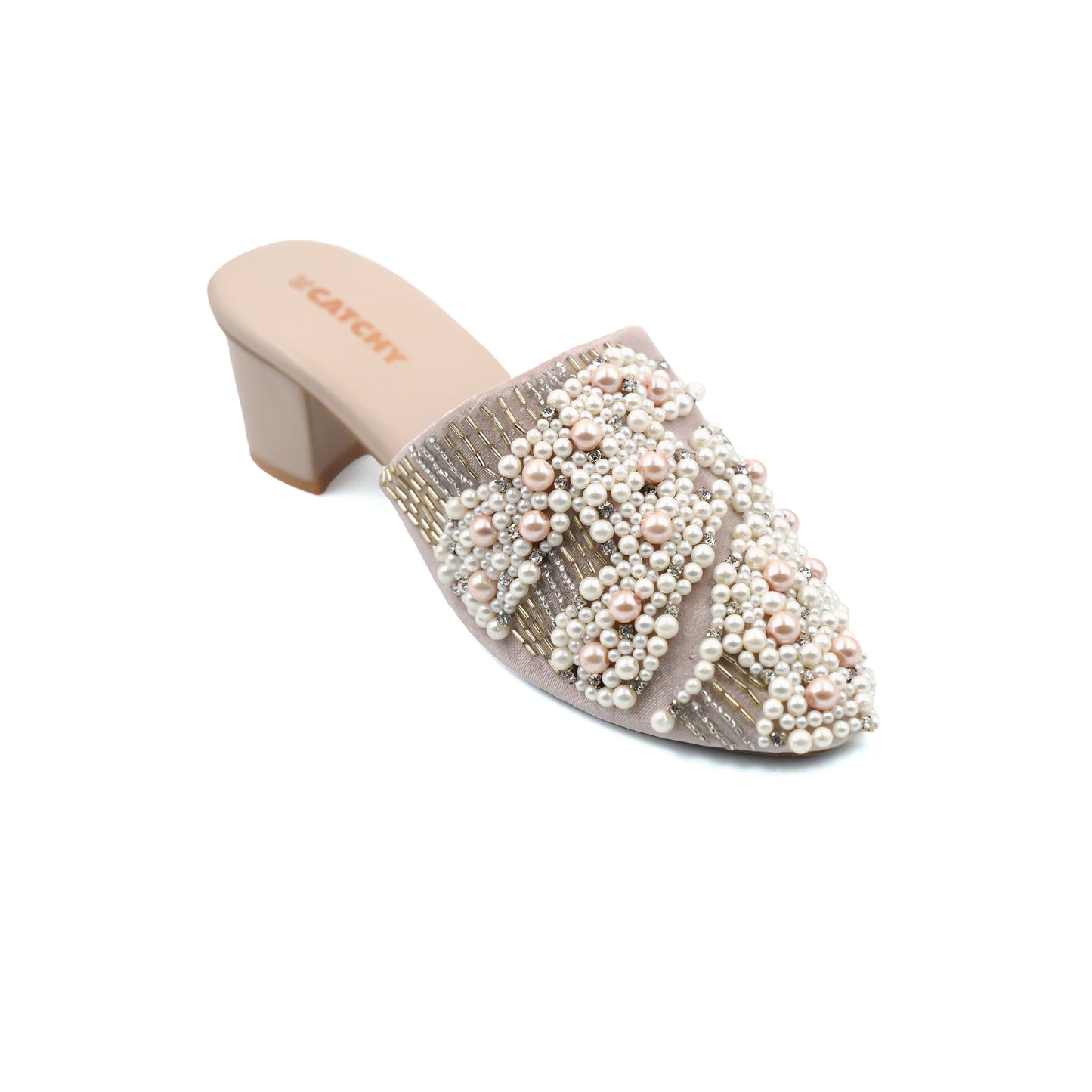 Embroidered mules Heels