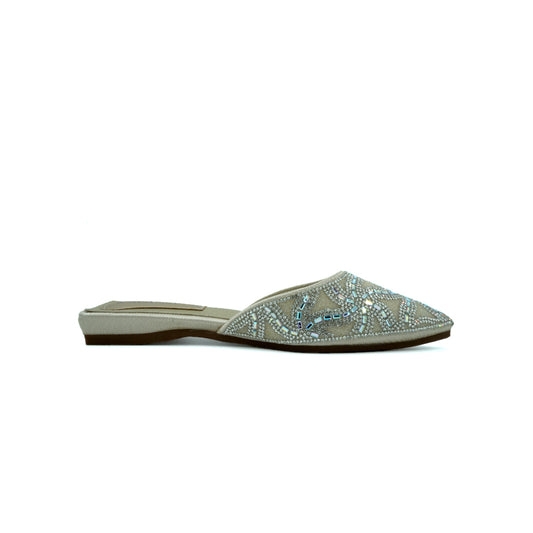 Women's Silver Embroidered Nagra
