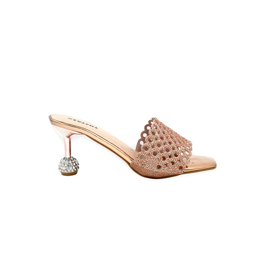 Catchy Rhinestones Heel Slide