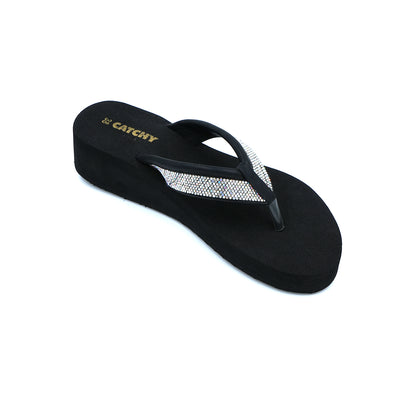 Catchy Sparkle Strap Platform Sandals