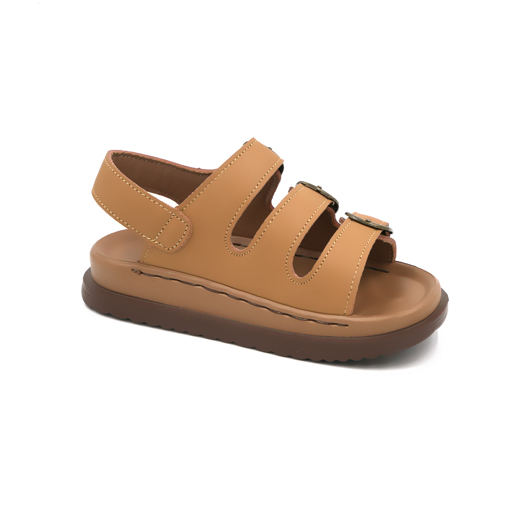 Catchy  Tan Multi-Strap Sandal