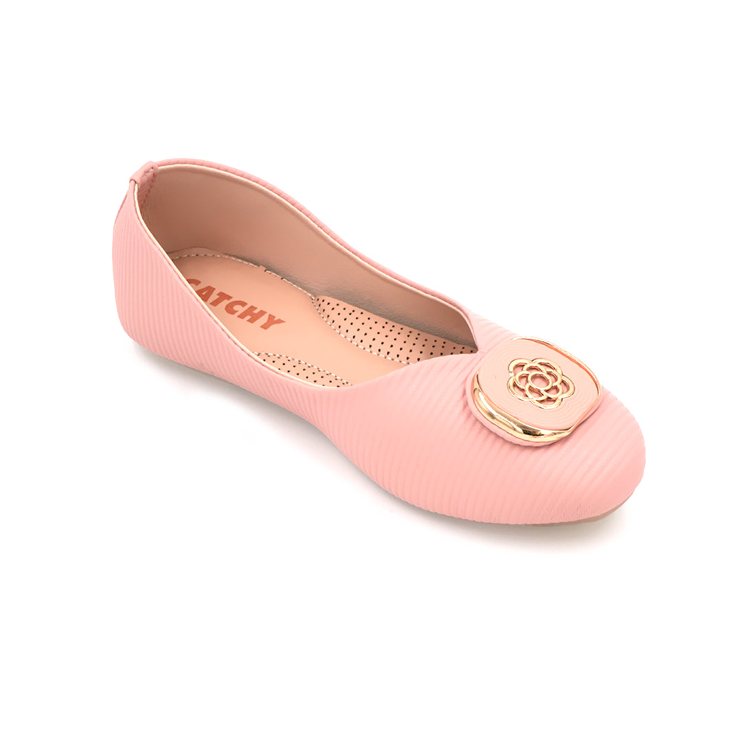 Catchy Girl's Pink Flat Shoe