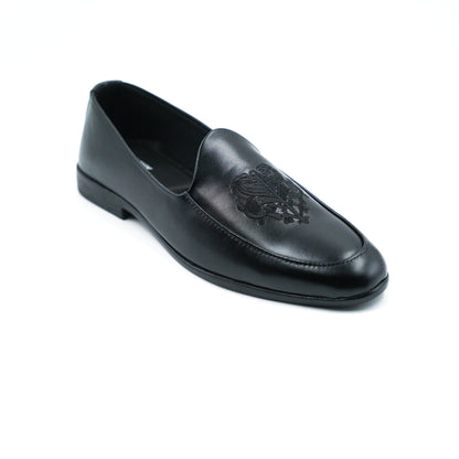 Catchy Black Classic Leather Shoes for Men's