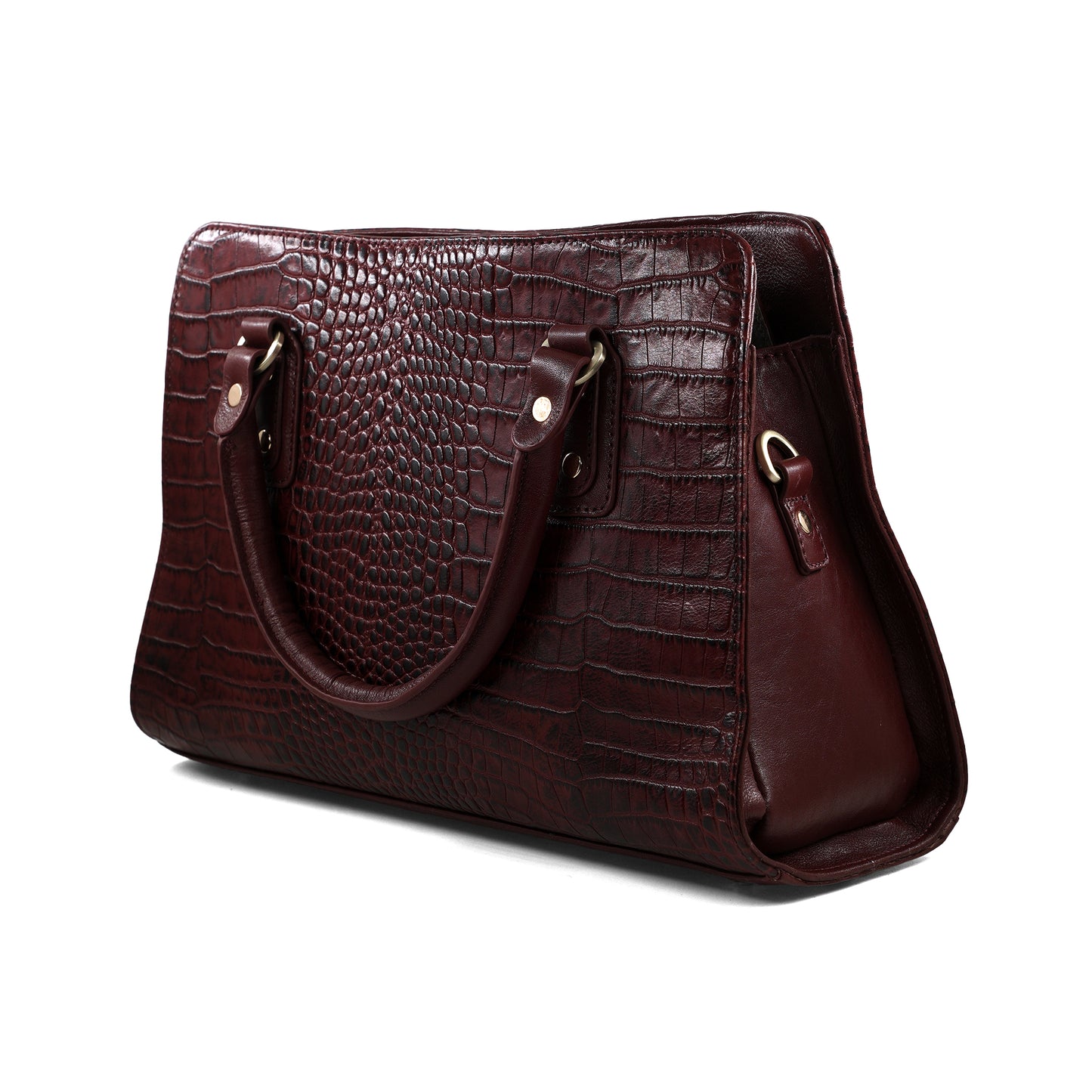 Catchy Genuine Leather Zipper Closure Hand Bag