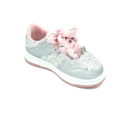Catchy Luxury Silver Girls Shoes