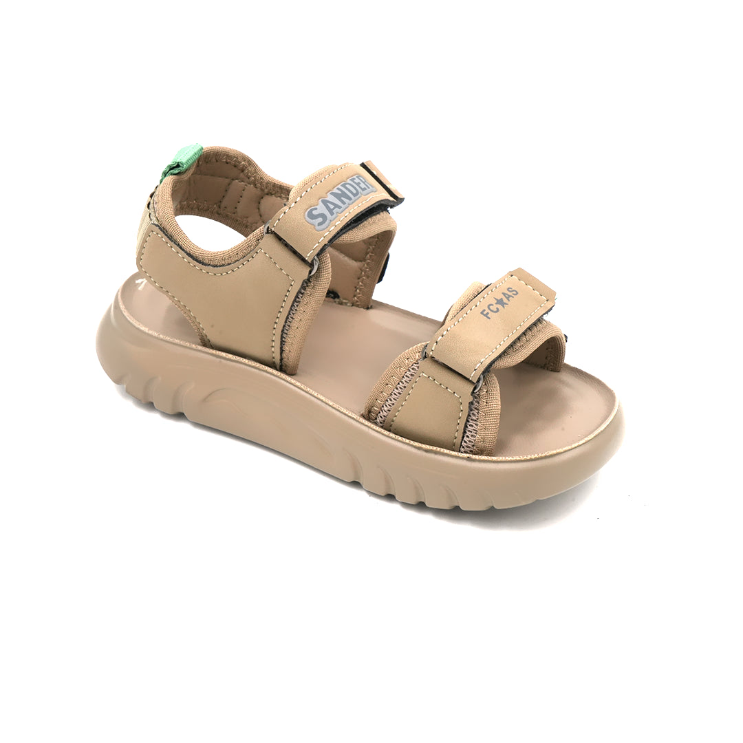 Catchy Kids' Beige Adjustable Sports Sandal