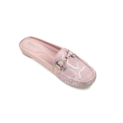 Catchy Women's Pink Mule Pump Shoes