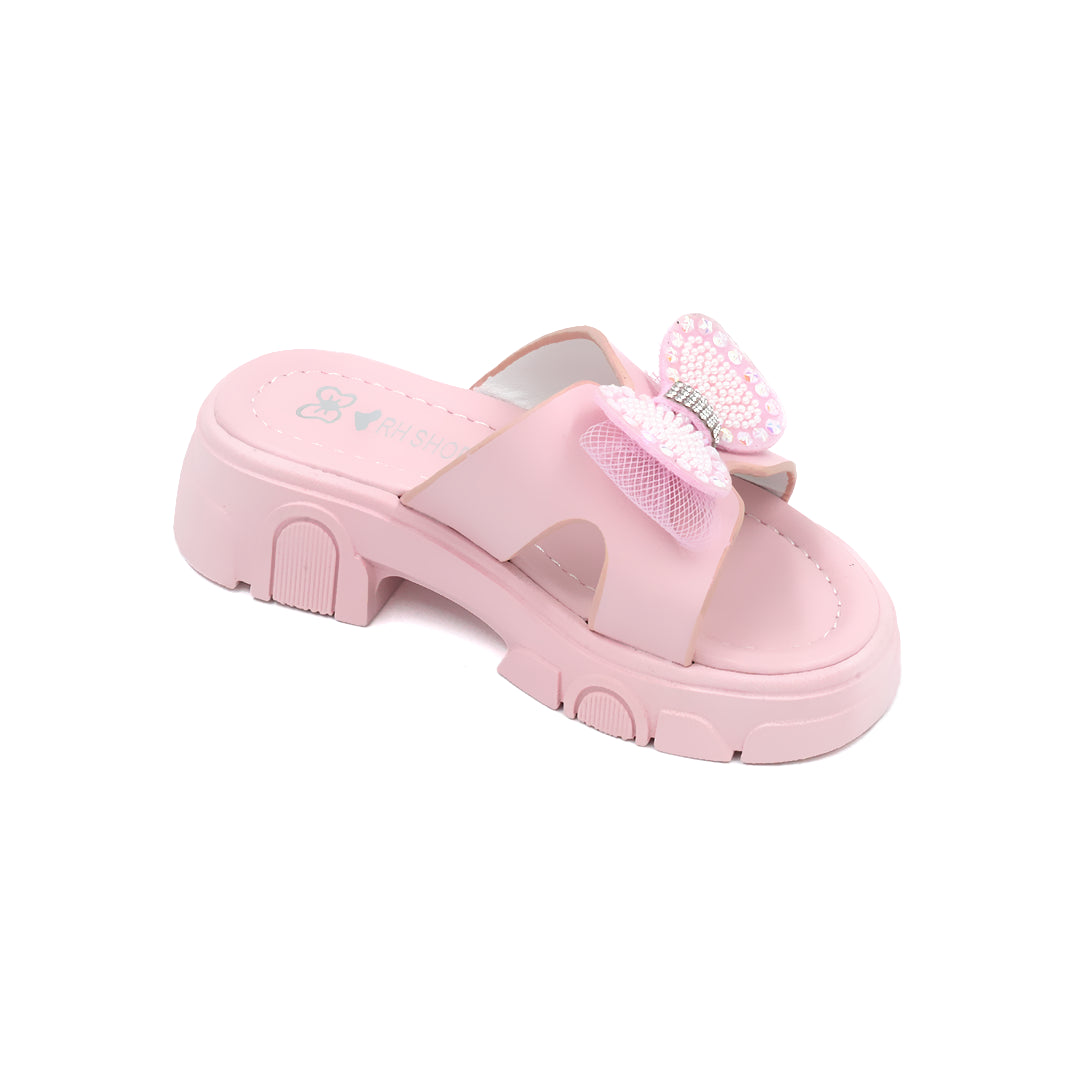 Catchy Girls' Sparkly Butterfly Bow Slipper