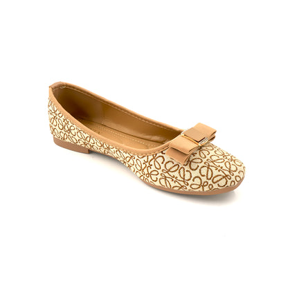Catchy Women's Casual Glitter Flat Bowknot Pumps