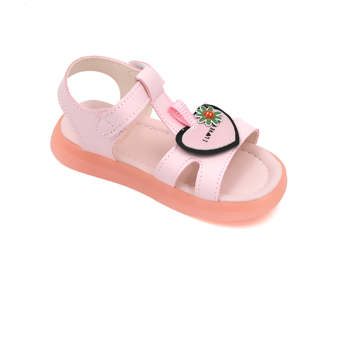 Catchy Girls' Pink Light-Up Sandal