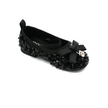 Catchy Princess Black Ballet Shoes