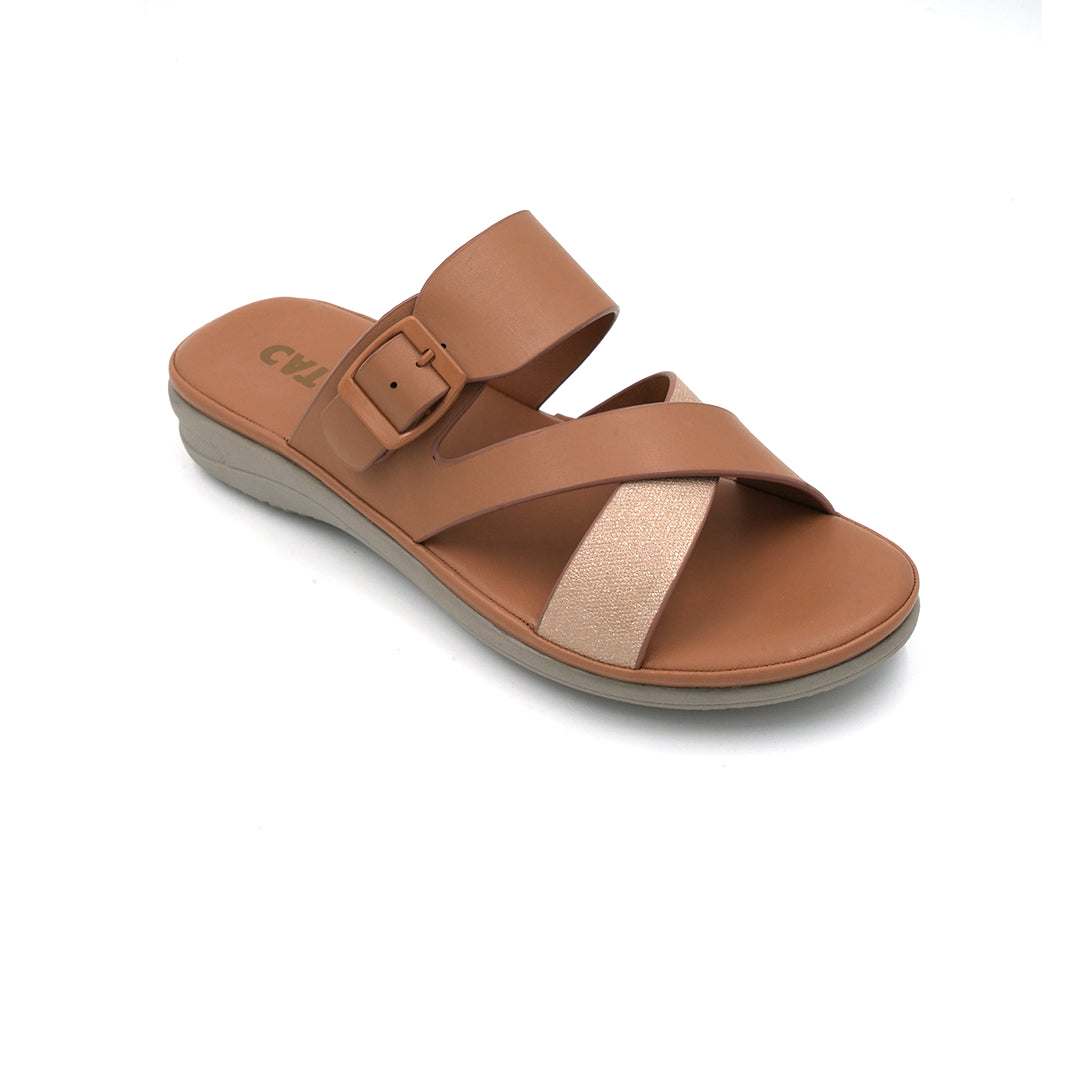 Catchy Cross-Strap Buckle Sandals