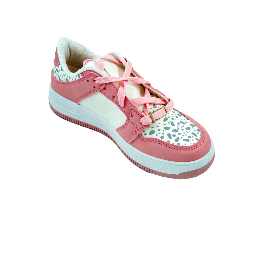 Catchy Girl's Court Pink Sneakers
